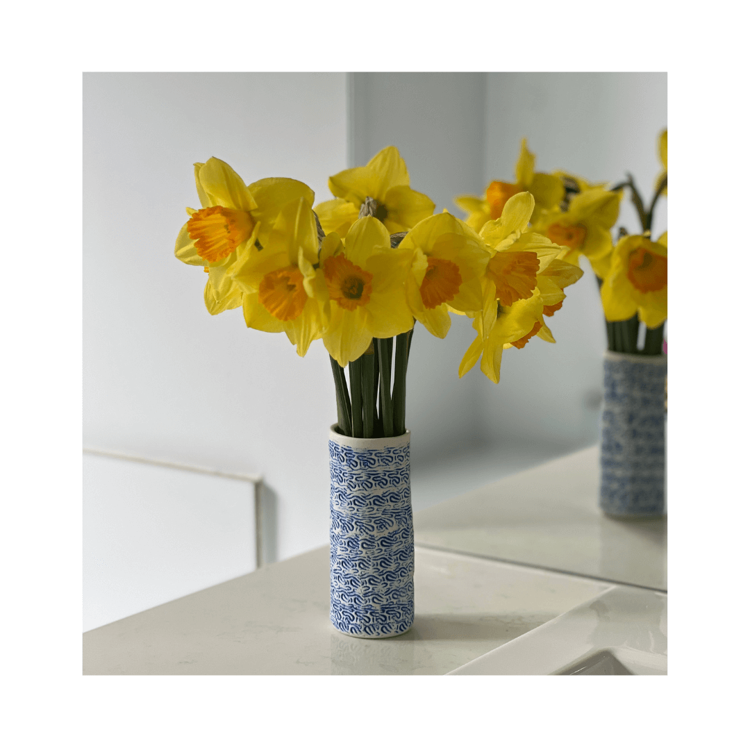 Blue Porcelain Petite Vase