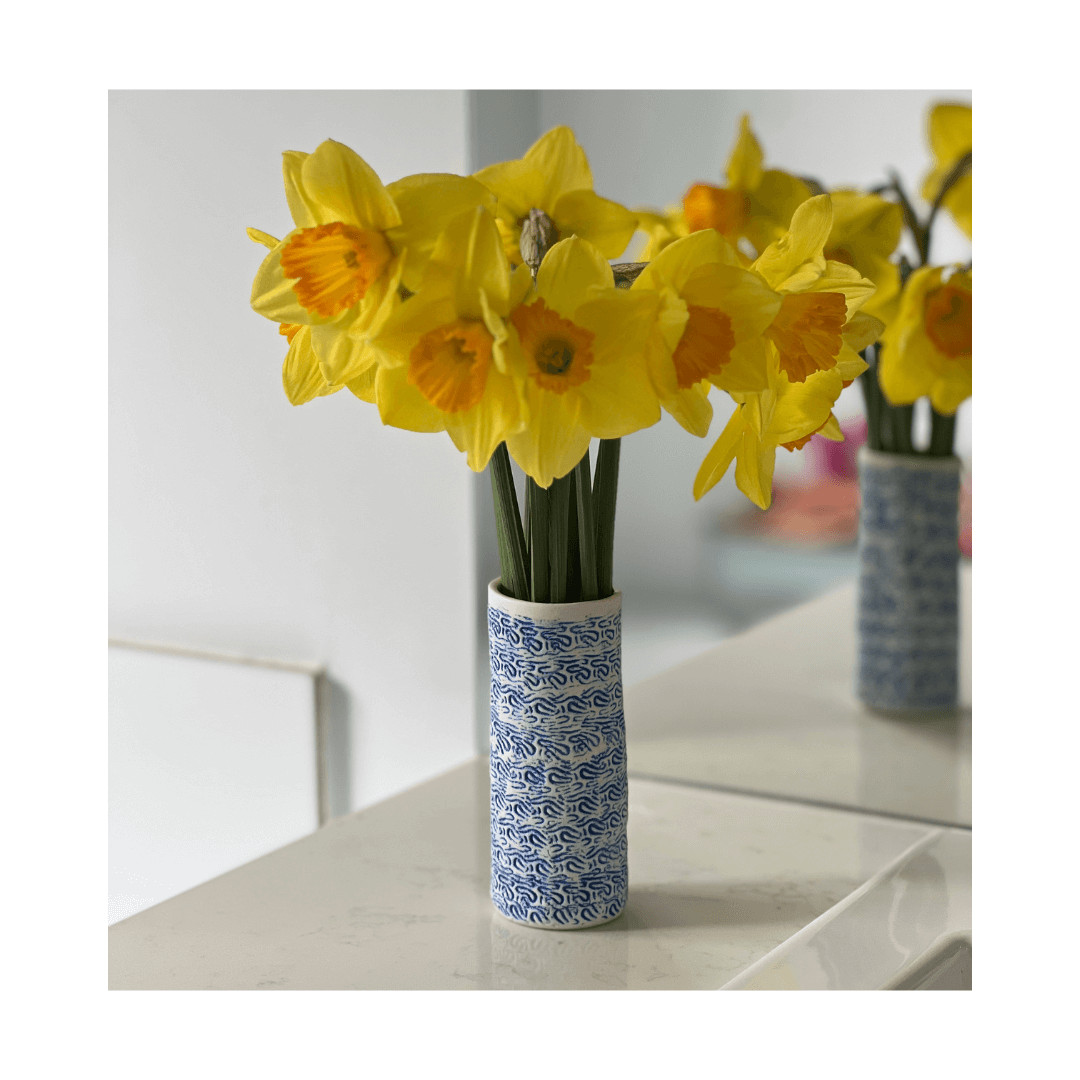 Blue Porcelain Petite Vase